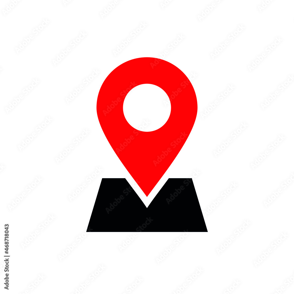 Geolocation map marker label. Map pointer icon. Address designation. GPS location symbol. Pin point sign. Vector pictogram. Geolocation map marker label. Map pointer icon. Address designation. GPS location symbol. Pin point sign. Vector pictogram.