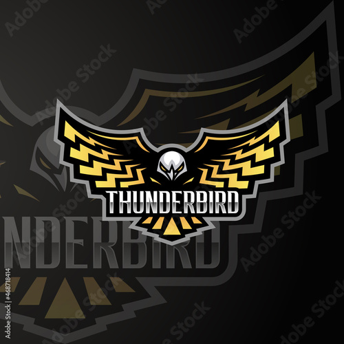 Fototapeta Strong Thunderbird Logo Mascot
