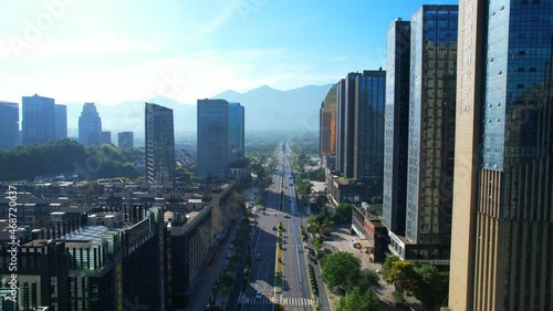 Urban scenery of Tonglu County, Hangzhou City, Zhejiang Province, China photo