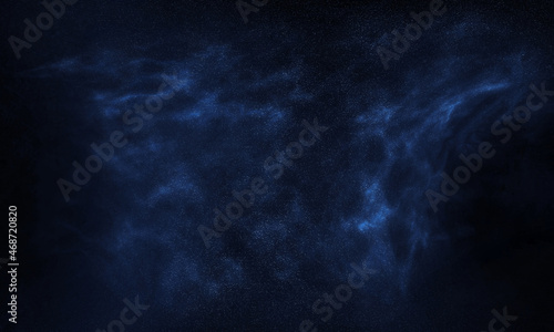 Stars at night in the nebula sky.