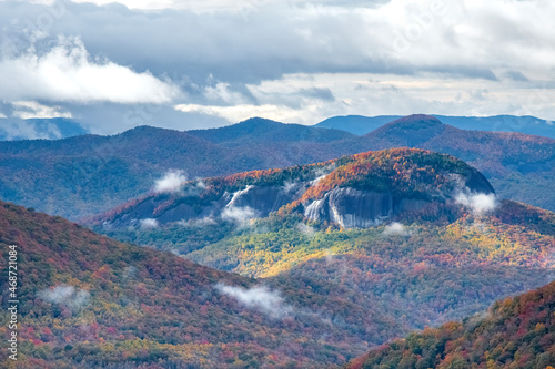 Canvas Print Looking Glass Rock, Blue Ridge Parkway, Smoky Mountains National Park, North Car