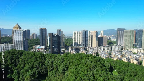 Urban scenery of Tonglu County, Hangzhou City, Zhejiang Province, China photo