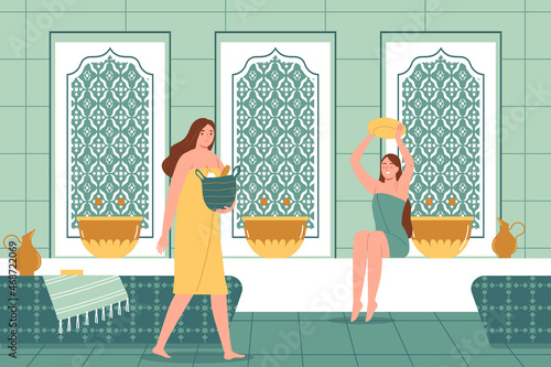 Spa Flat Illustration