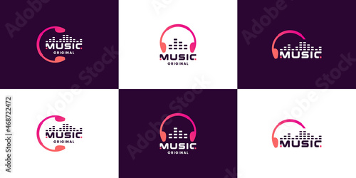 music logo design collection