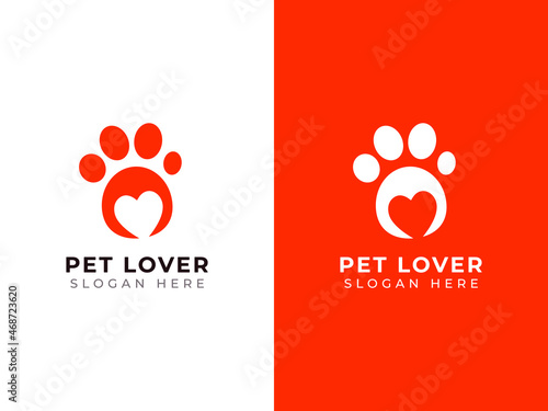 pet lovers  logo design concept