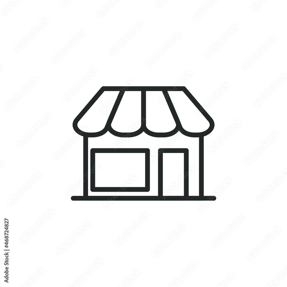 simple building icon on white background simple building icon on white background