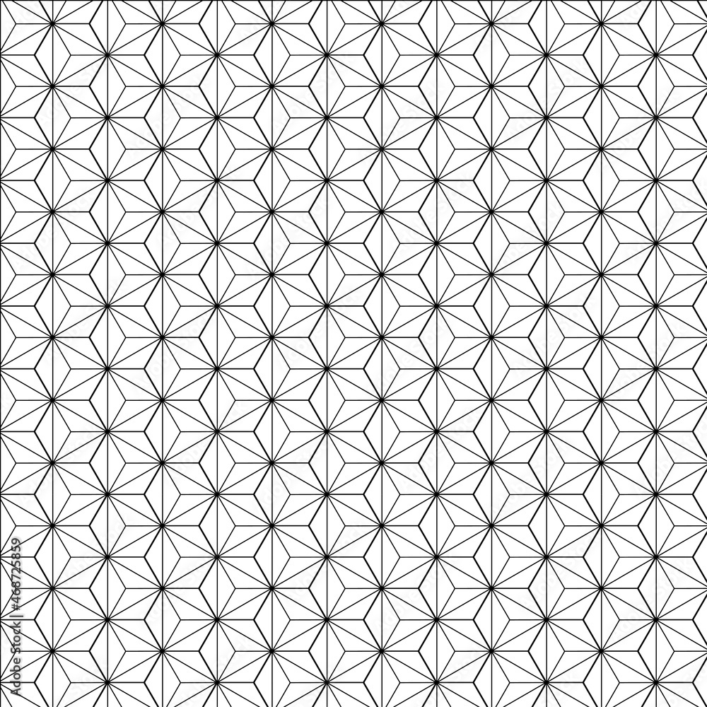 hexagon mix triangle pattern structure hexagon mix triangle pattern structure