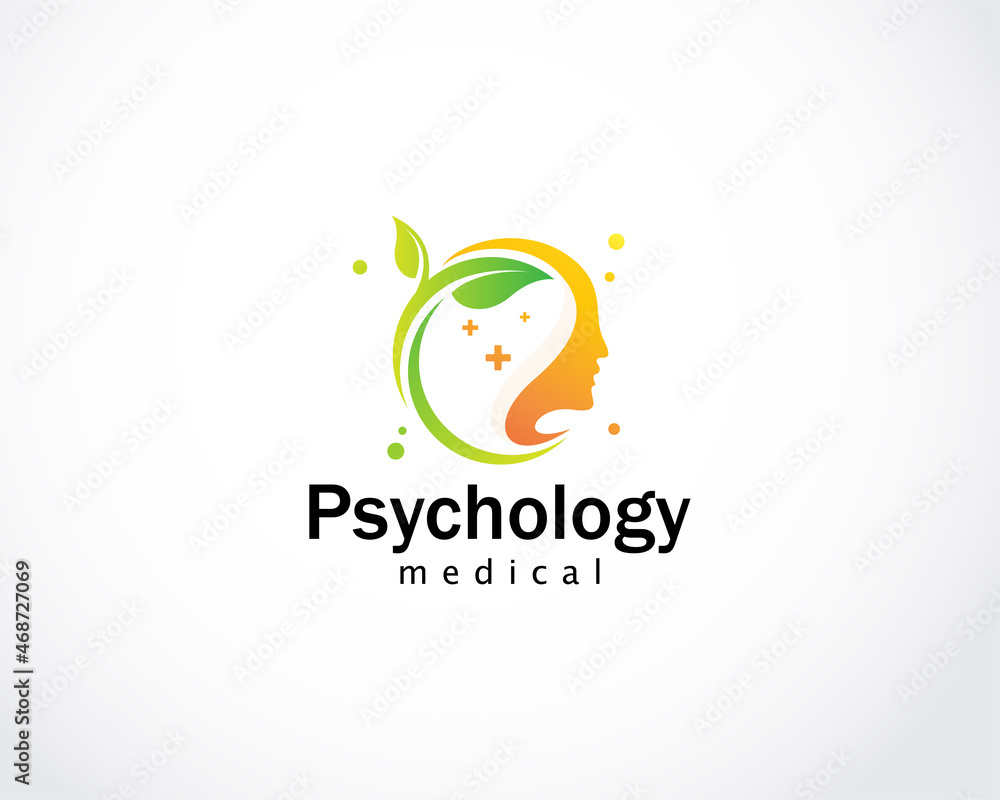 psychology creative logo nature health care mental medicine therapy