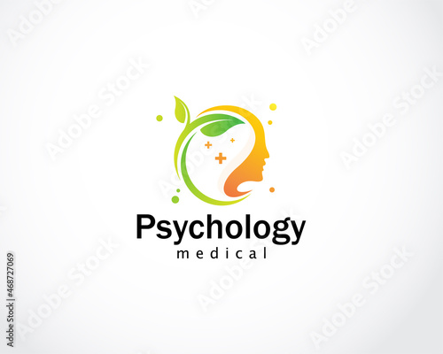 psychology creative logo nature health care mental medicine therapy