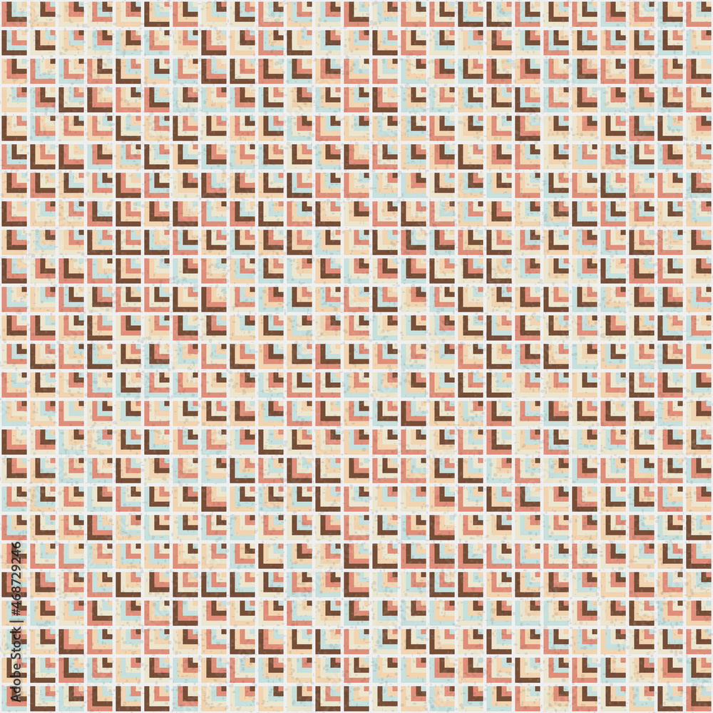 Fototapeta premium Abstract Geometric Pattern generative computational art illustration