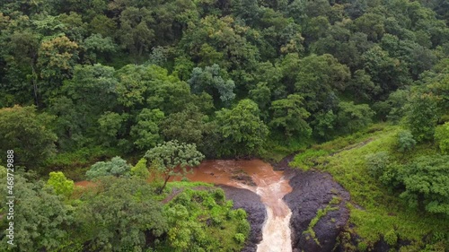 DRONE FOOTAGE AMRAVATI MAHARASHTRA INDIA CHIKAL DARA DRON footage. photo