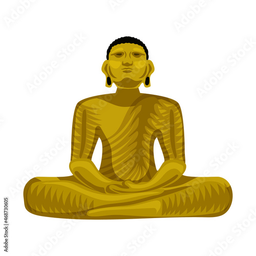 Buddha Statue Tourism Composition