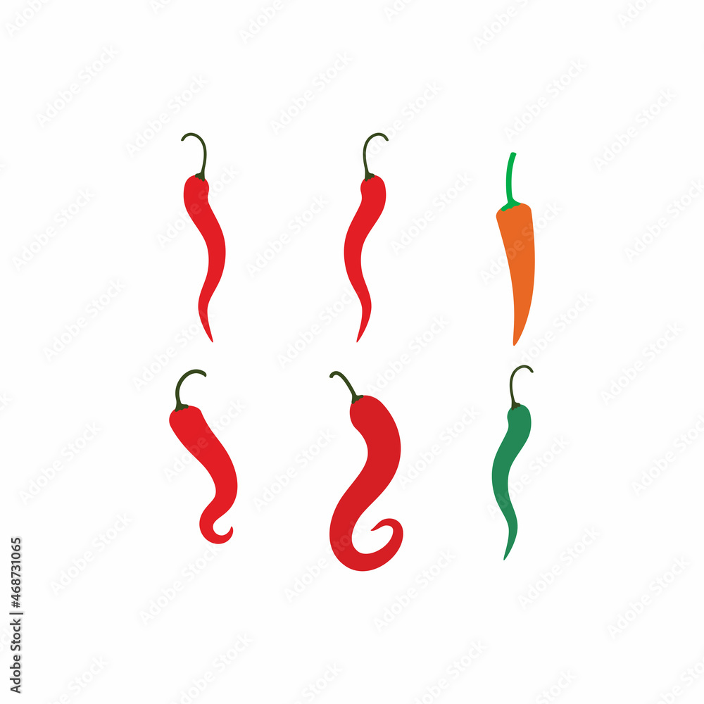 Red hot natural chili icon vector Illustration Red hot natural chili icon vector Illustration