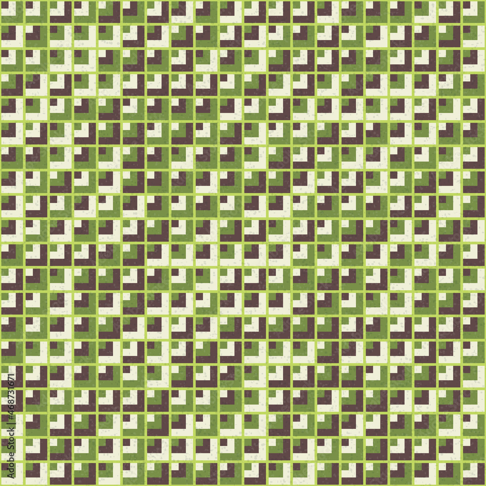 Fototapeta premium Abstract Geometric Pattern generative computational art illustration