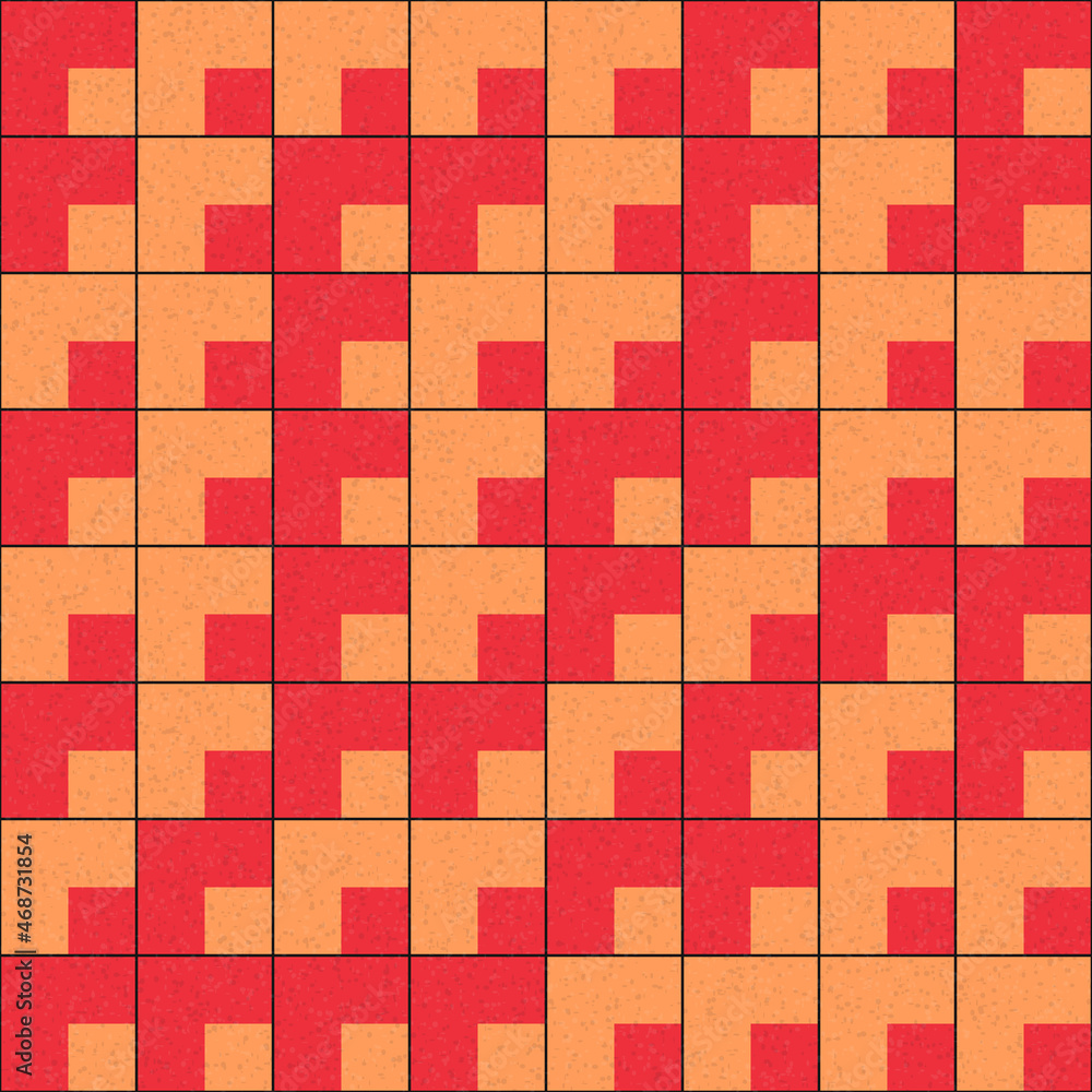 Fototapeta premium Abstract Geometric Pattern generative computational art illustration