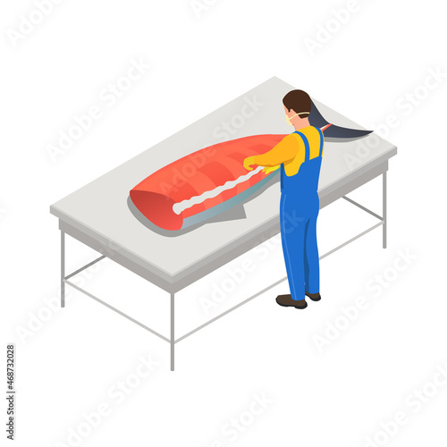 Salmon Meat Processing Composition