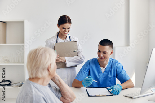 elderly patient hospital examination health care