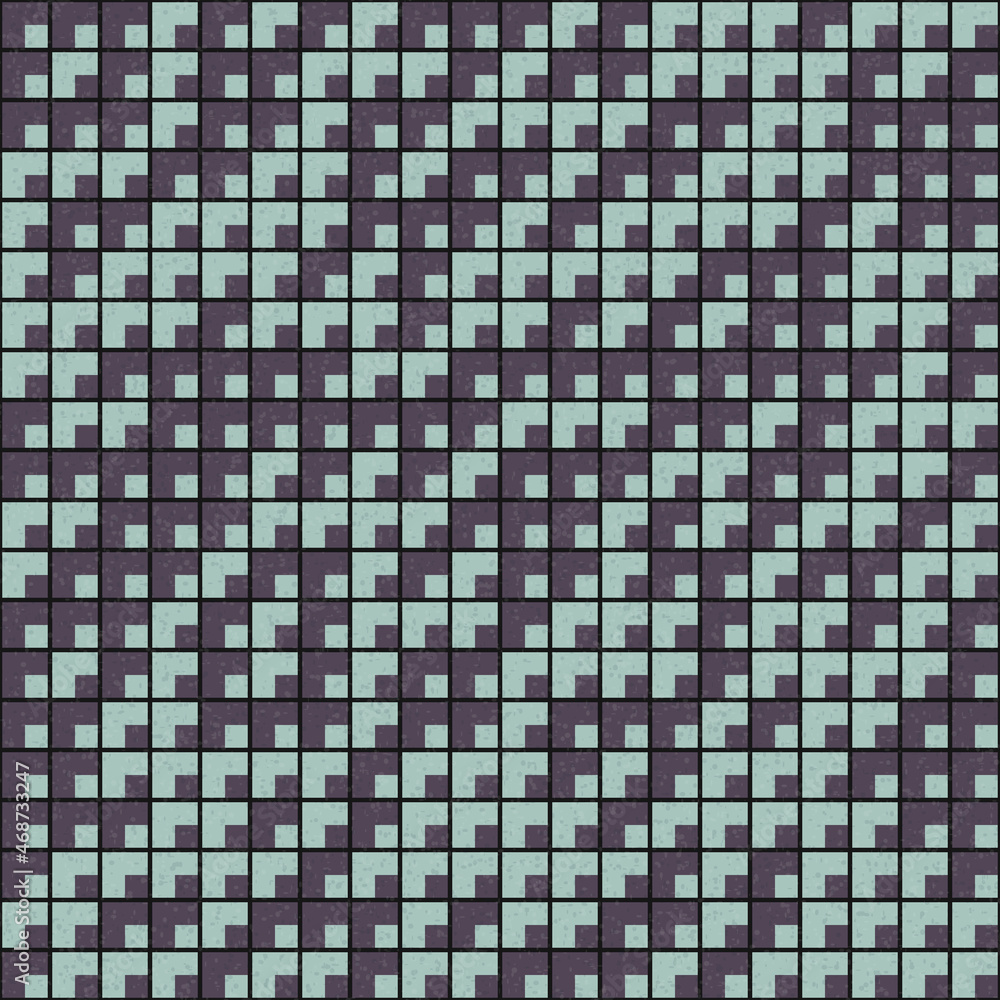 Fototapeta premium Abstract Geometric Pattern generative computational art illustration