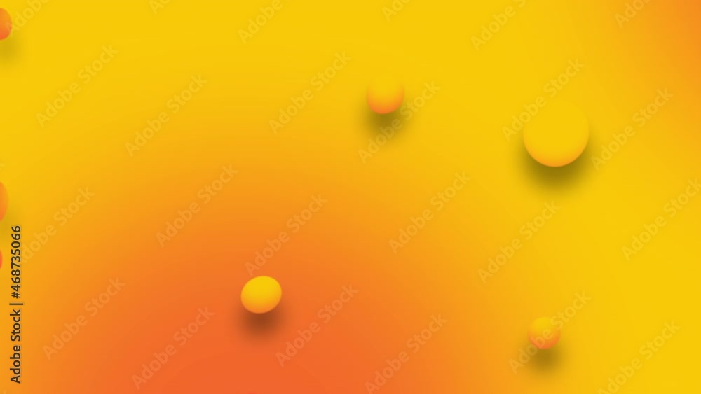 background animation with spheres in yellow-orange tones background animation with spheres in yellow-orange tones