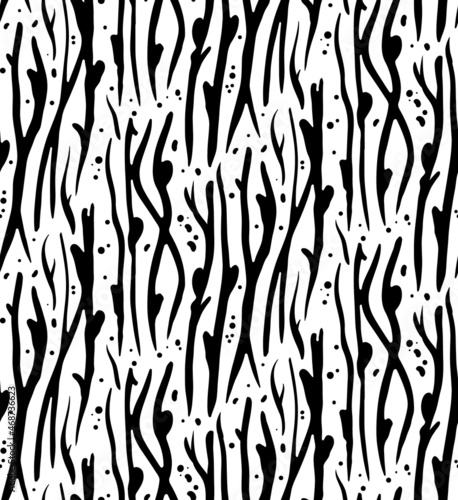 Seamless hand drawn pattern with colorful dots. Abstract childish texture for fabric, textile, apparel. Vector illustration