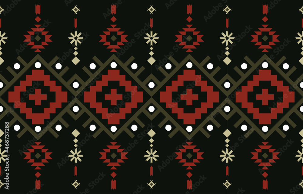 Ethnic Print Fabric Pattern. Geometric seamless ornament for ceramics, wallpaper, textile, web, cards. Ethnic pattern. Border ornament. Native american design, Navajo. Mexican motif, Aztec ornament Ethnic Print Fabric Pattern. Geometric seamless ornament for ceramics, wallpaper, textile, web, cards. Ethnic pattern. Border ornament. Native american design, Navajo. Mexican motif, Aztec ornament
