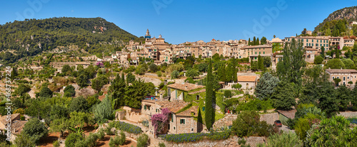 Picturesque stone village in Mallorca island. Valdemossa. Spain