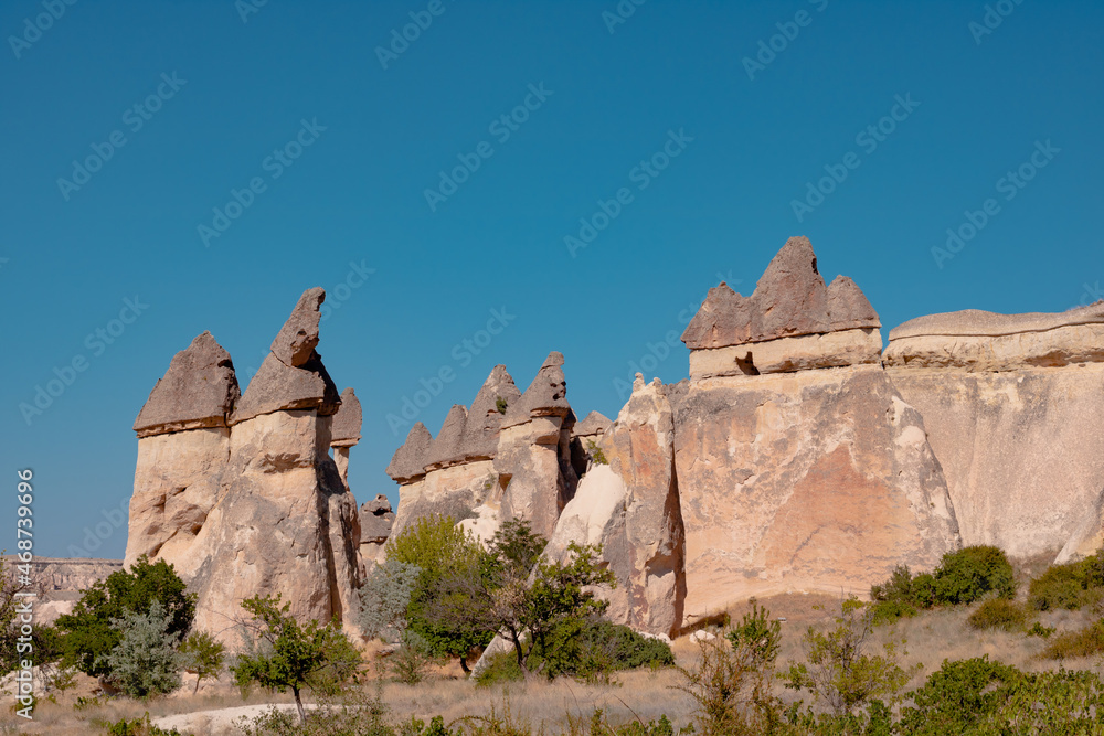 Fairy Chimneys. Fairy Chimneys in Pasabagi Cappadocia.