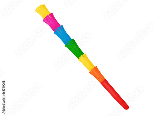 Pinata. Mexican pinata stick. Mexican holiday and carnival.