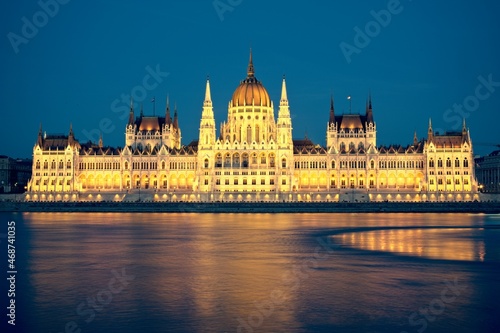 Sunset at Hungarian Parliament Building