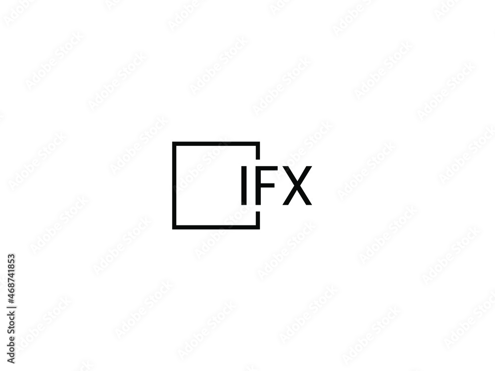 IFX letter initial logo design vector illustration IFX letter initial logo design vector illustration