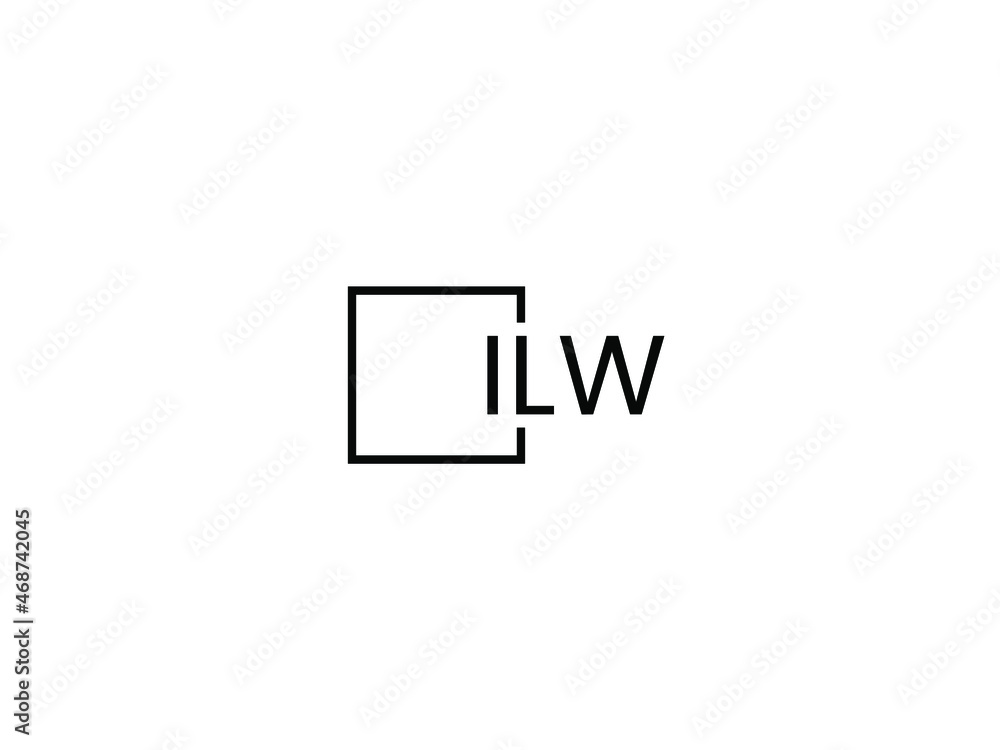 Obraz premium ILW Letter Initial Logo Design Vector Illustration