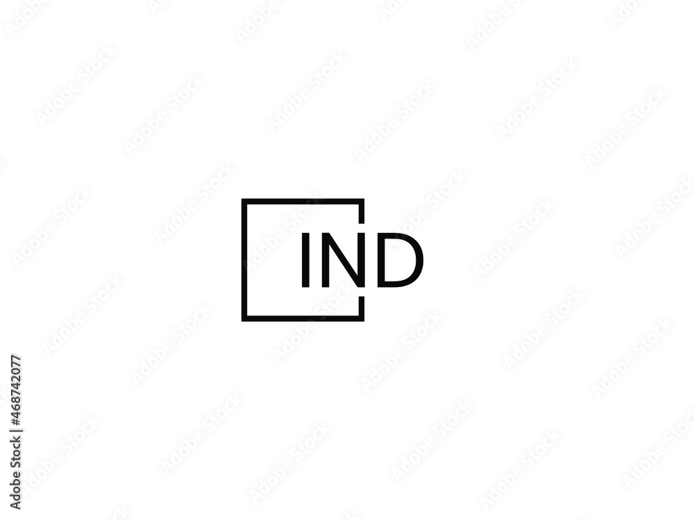 IND Letter Initial Logo Design Vector Illustration IND Letter Initial Logo Design Vector Illustration