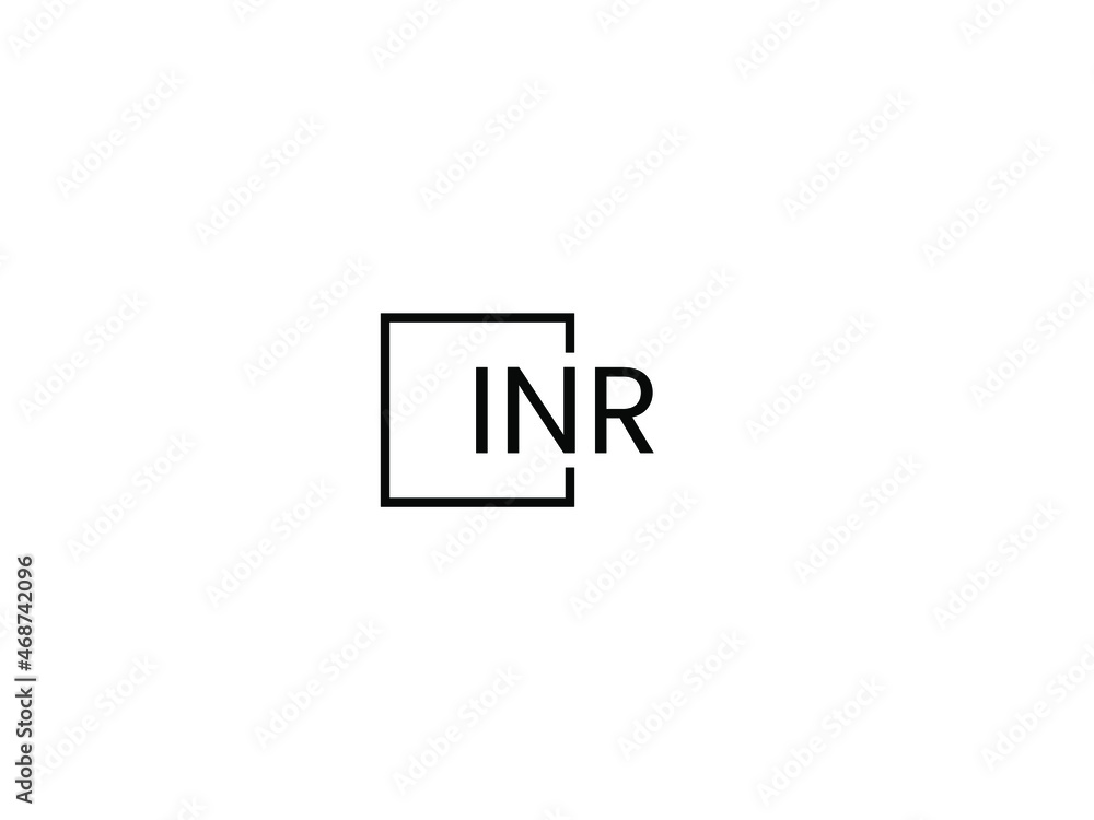 INR Letter Initial Logo Design Vector Illustration INR Letter Initial Logo Design Vector Illustration