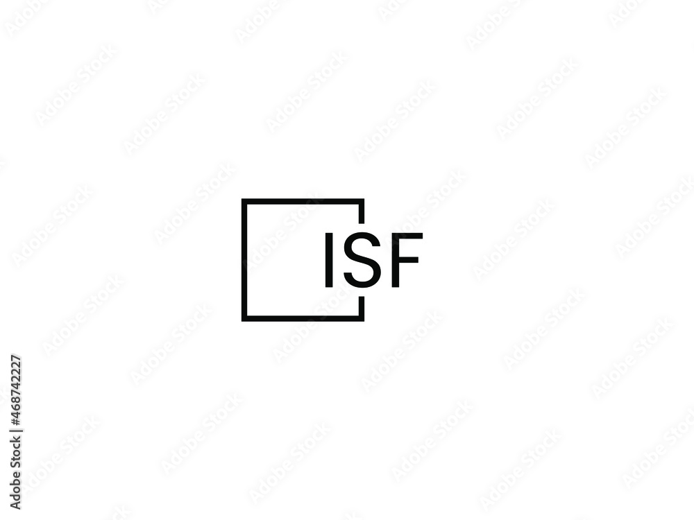 ISF Letter Initial Logo Design Vector Illustration ISF Letter Initial Logo Design Vector Illustration