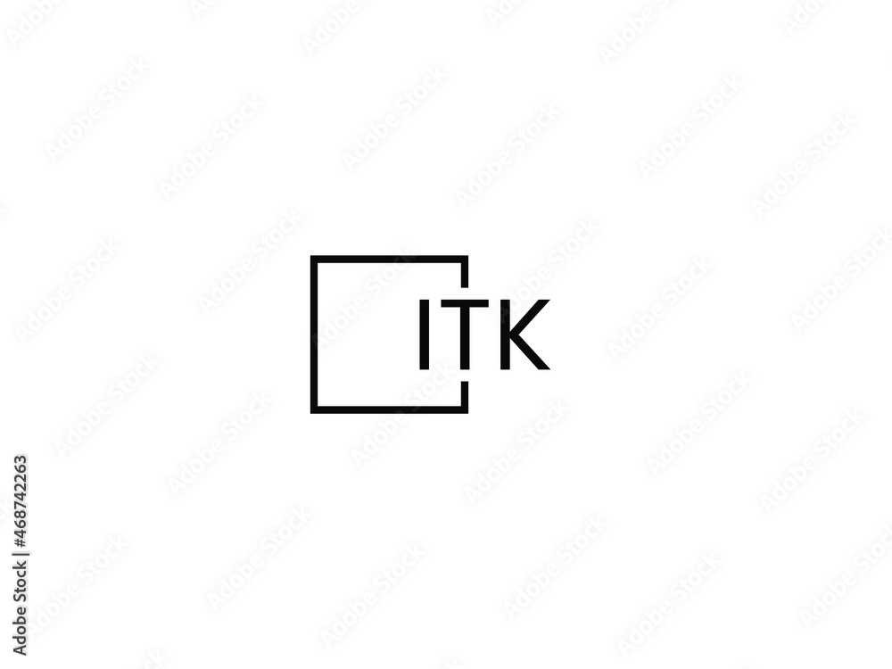 ITK Letter Initial Logo Design Vector Illustration ITK Letter Initial Logo Design Vector Illustration