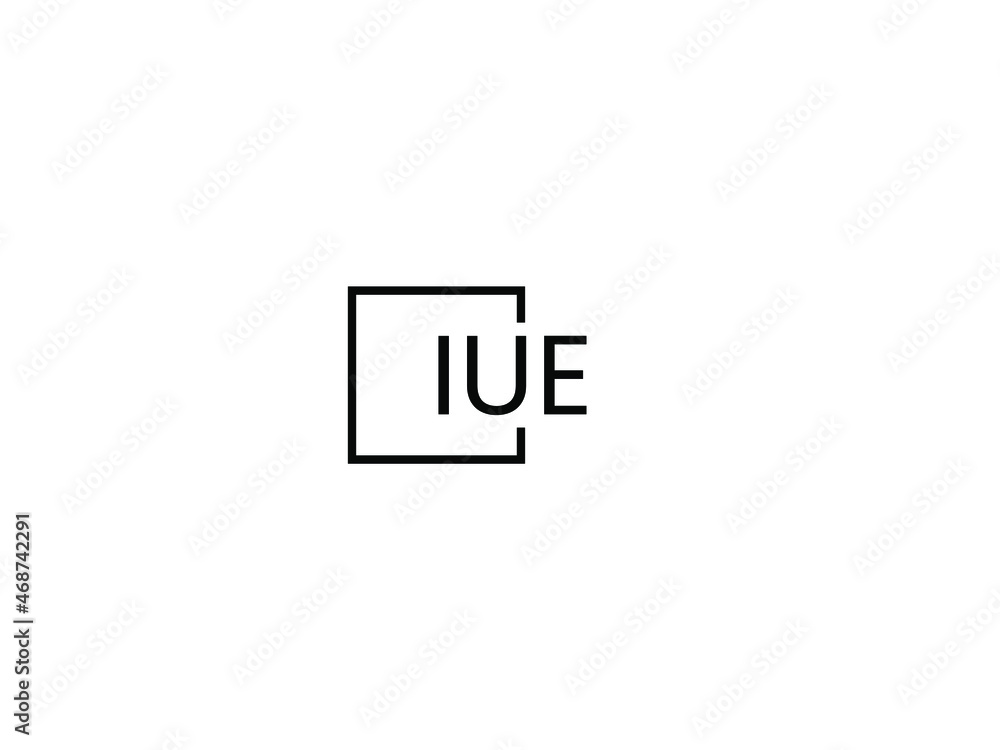 IUE Letter Initial Logo Design Vector Illustration IUE Letter Initial Logo Design Vector Illustration