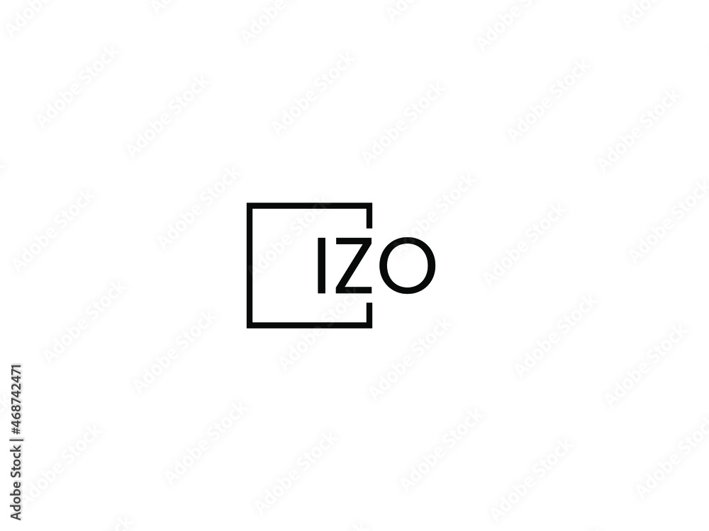 IZO Letter Initial Logo Design Vector Illustration IZO Letter Initial Logo Design Vector Illustration
