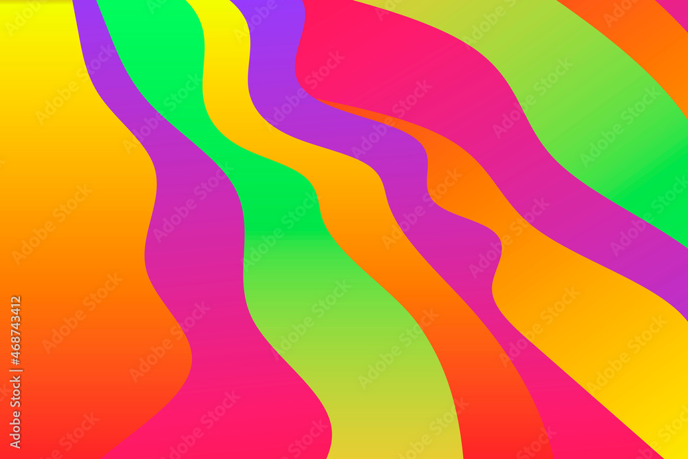 Abstract modern illustration with color waves. Abstract modern illustration with color waves.