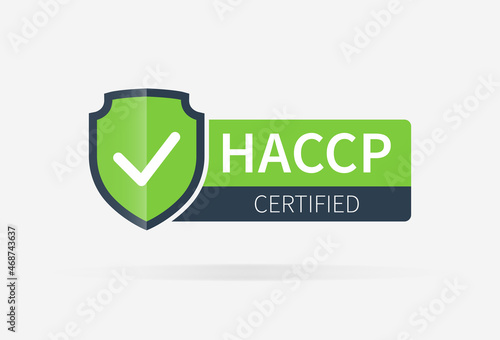 WebHACCP, Hazard Analysis Critical Control Points of certified stamp icon