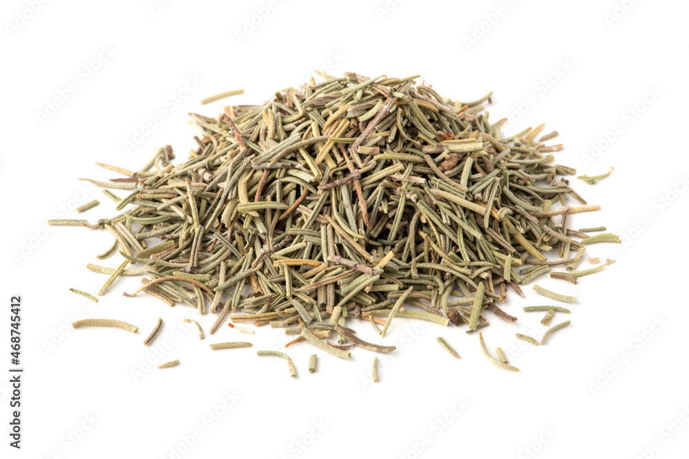 Rosemary dried, isolated on white background Rosemary dried, isolated on white background