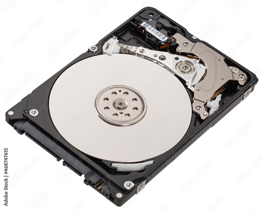 Hard disk isolated on white background, with clipping path Hard disk isolated on white background, with clipping path