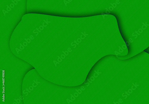 Fondo de capas verde superpuestas con sombras. photo