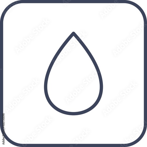 Drop Line Round Corner Vector Icon Design