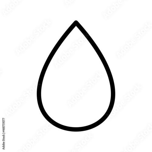 Drop Line Vector Icon Design