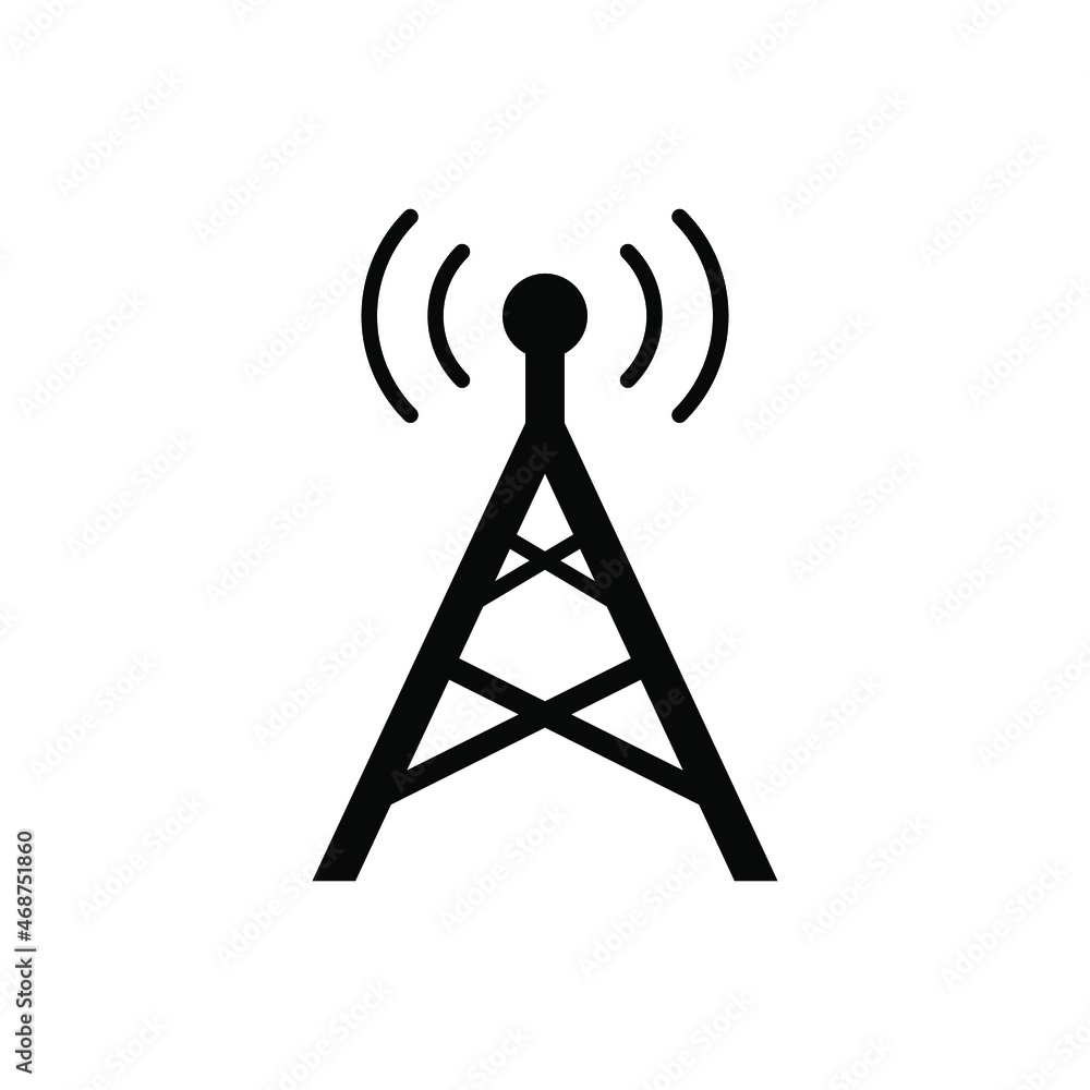 Communication tower icon vector graphic Communication tower icon vector graphic