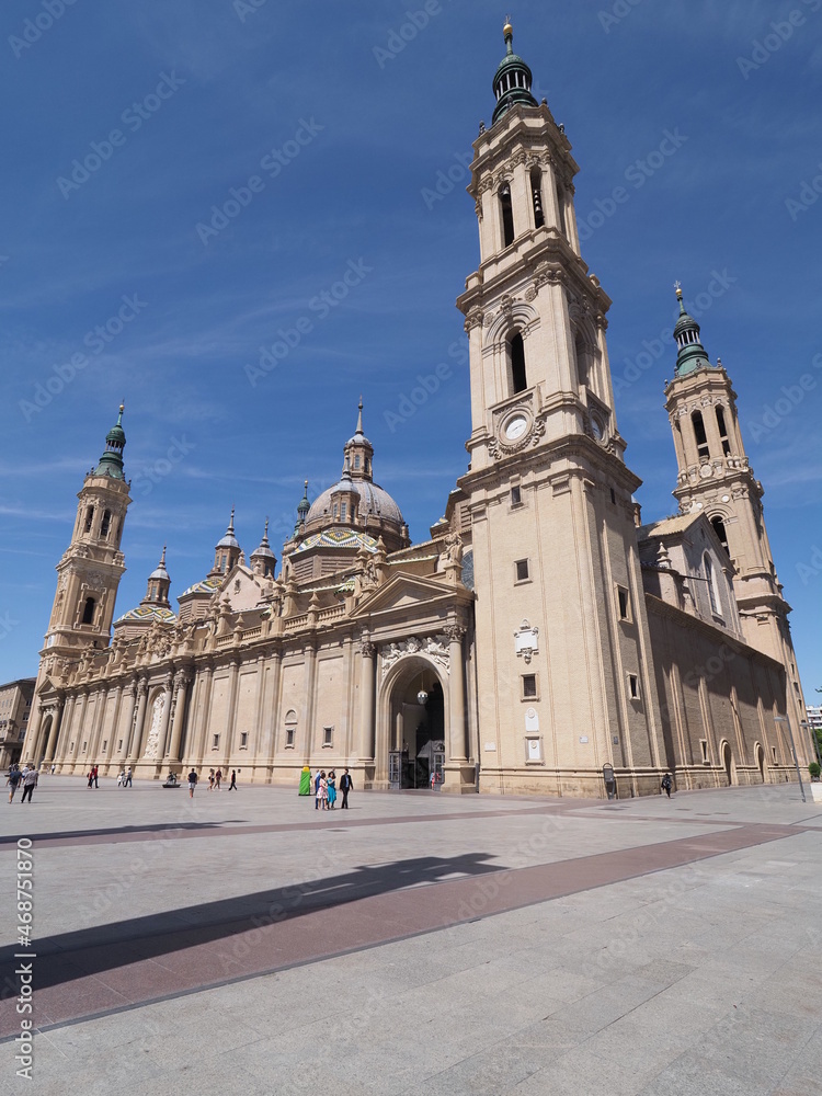 Cathedral our Lady of the Pillar in Saragossa city in Spain - vertical Cathedral our Lady of the Pillar in Saragossa city in Spain - vertical