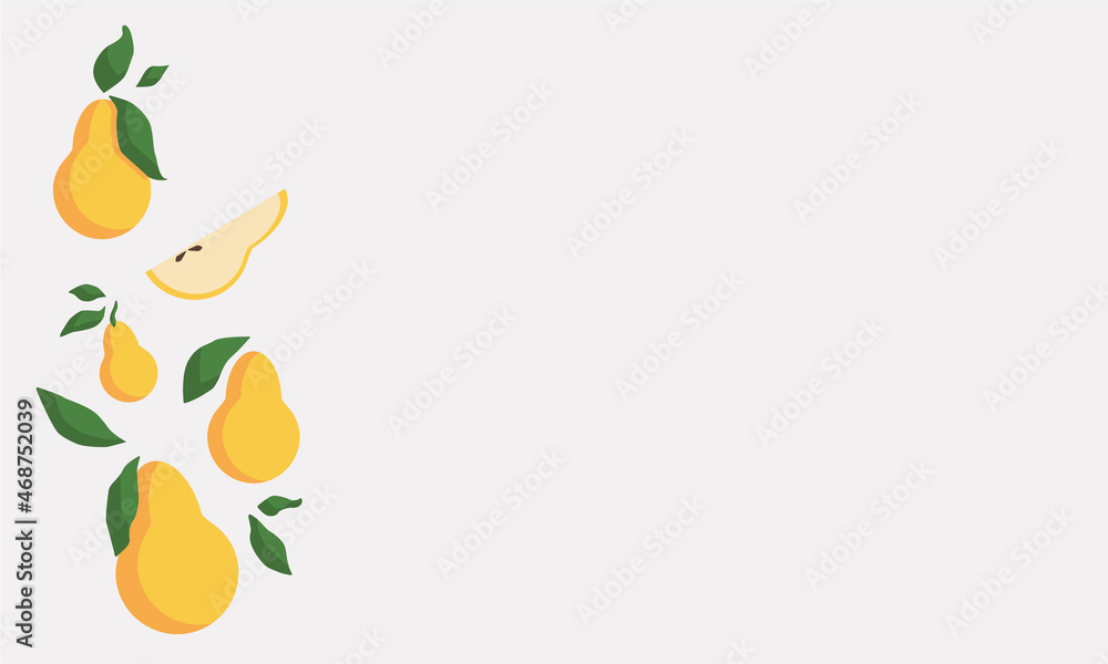 Fototapeta premium Yellow pear