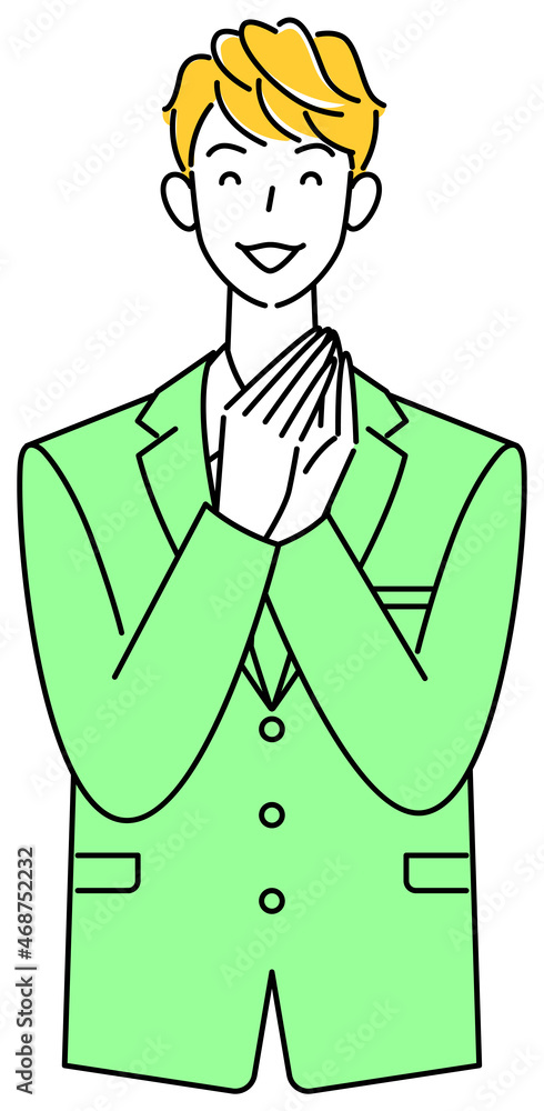 よいアイデアを思いついて笑顔になっているスーツ姿の可愛い男性 イラスト ベクター
Cute man in a suit smiling with a good idea illustration vector よいアイデアを思いついて笑顔になっているスーツ姿の可愛い男性 イラスト ベクター
Cute man in a suit smiling with a good idea illustration vector