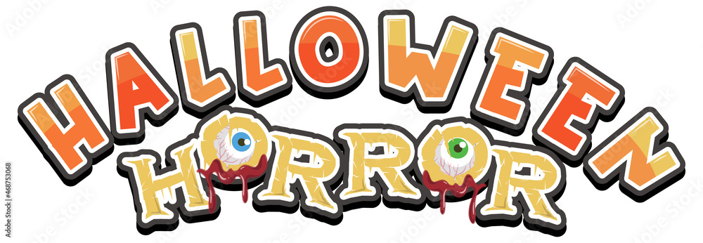 Halloween Horror word logo
