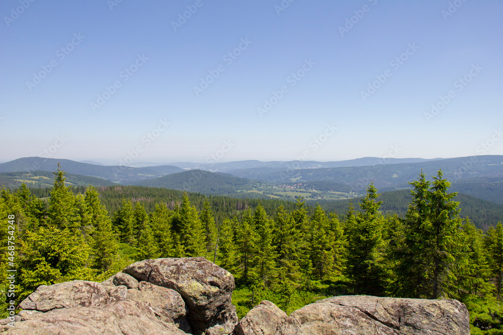 View from Oblik, National Park Sumava, Czech Republic. View from Oblik, National Park Sumava, Czech Republic.